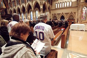 Ron Santo's funeral