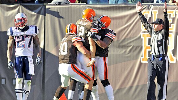 Cleveland Browns celebrate