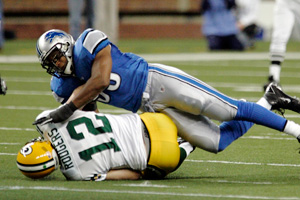 Aaron Rodgers and Landon Johnson