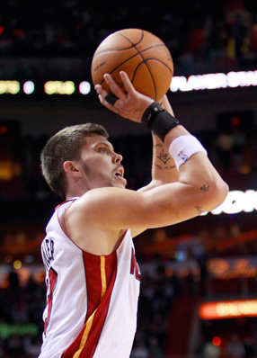 Mike Miller made his debut for the Heat, missing four 3-point shots 