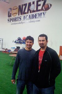 Adrian Gonzalez and Brother