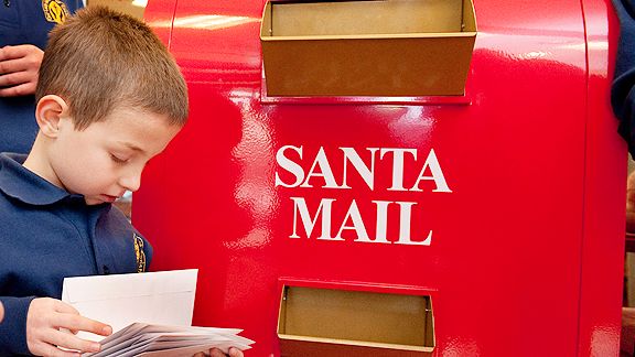 Santa wish mail box