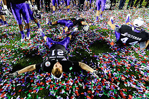 TCU Celebrating