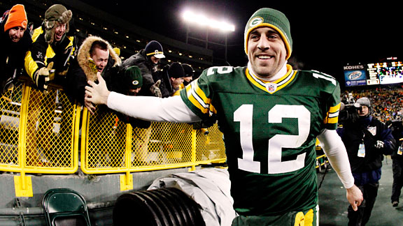 Flying Aaron Rodgers