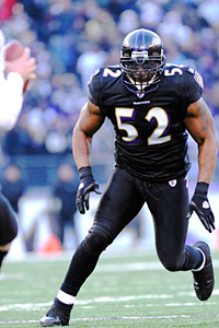 David Drapkin/AP Photos Baltimore's Ray Lewis leads the NFL's No. 5 