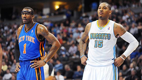amare stoudemire and carmelo anthony. GREENBURGH, N.Y. -- Amare Stoudemire says the Knicks will be quot;hard to guardquot; with Carmelo Anthony joining him in New York.