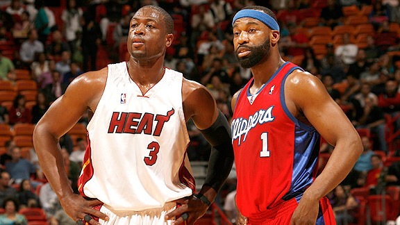 dwyane wade body. Dwyane Wade and Baron Davis