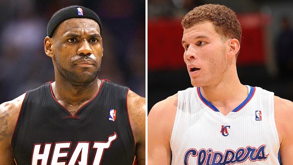 LeBron James and Blake Griffin