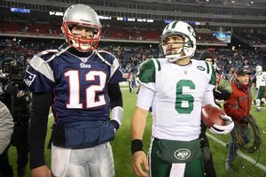 Tom Brady and Mark Sanchez