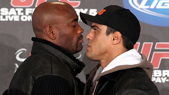 Anderson Silva and Vitor Belfort