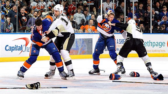 Penguins Islanders Brawl