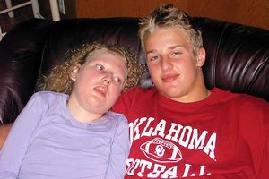 Hudson Fasching and sister
