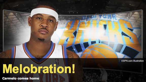amare stoudemire and carmelo anthony and chauncey billups. New Knick Carmelo Anthony had