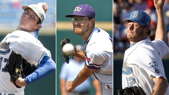 Trevor Bauer, Matt Purke, and Gerrit Cole