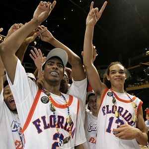 Corey Brewer and Joakim Noah