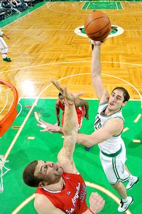  Nenad Krstic's numbers when starting at center for the Celtics are