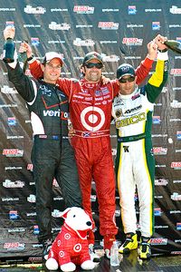 Will Power, Dario Franchitti, Tony Kanaan