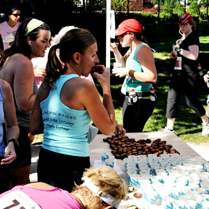 Runners Eating Chocolate