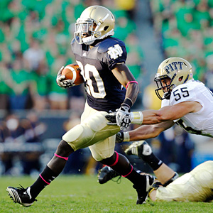 Notre Dame running back Cierre Wood