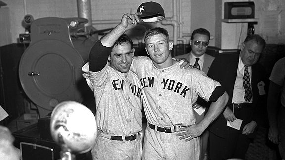 Yogi Berra and Mickey Mantle