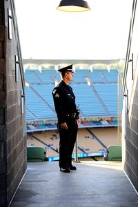 LAPD at Dodgers game