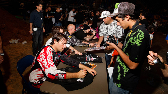 Ox's silver medal at the 2005 Winter X Games Best Trick contest was the height of his competitive FMX career, but his career as a touring exhibition rider left him with fans all over the world.