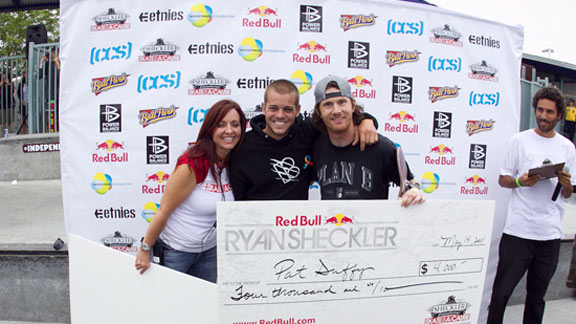 ... Ryan Sheckler pose with Pat...