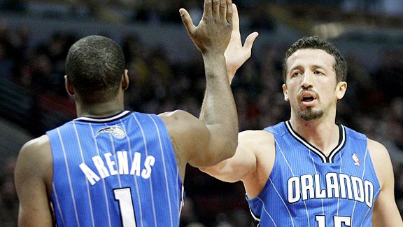 Gilbert Arenas and Hedo Turkoglu