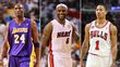 Kobe Bryant, LeBron James, Derrick Rose