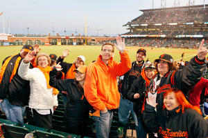 Fans of San Francisco Giants
