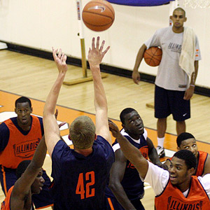 Illinois Basketball Practice