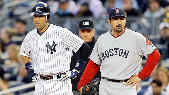 Derek Jeter and Adrian Gonzalez