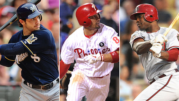 Ryan Braun/Shane Vicotrino/Justin Upton