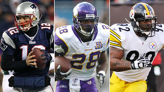 Tom Brady/Adrian Peterson/James Harrison