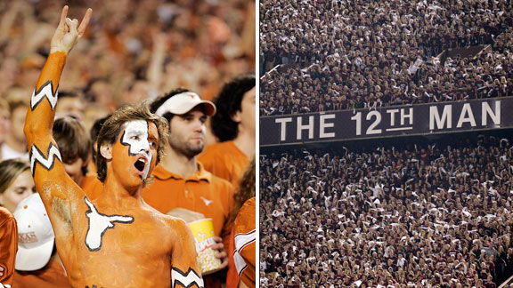 Texas/Texas A&M fans
