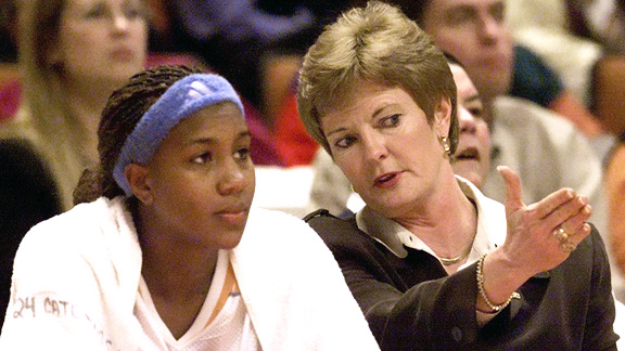 Pat Summitt and Tamika Catchings