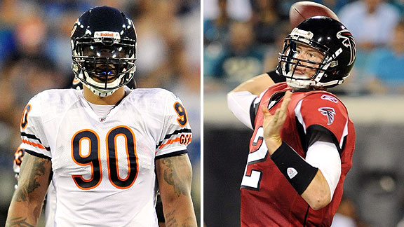 Julius Peppers and Matt Ryan