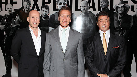 Bruce Willis/Sylvester Stallone/Arnold Schwarzenegger