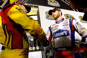 Jimmie Johnson and Kurt Busch