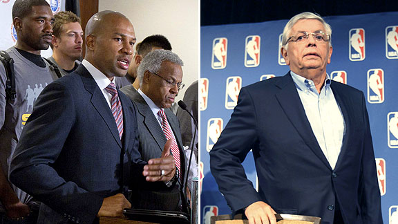 Derek Fisher and David Stern