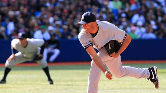 Smooth as ever, the ageless Mariano Rivera delivers his record-tying save.