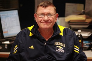 Michigan equipment manager Jon Falk