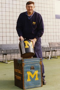 Michigan equipment manager Jon Falk