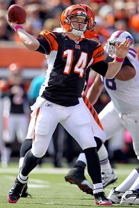 Andy Lyons/Getty Images Rookie QB Andy Dalton has been at his best in 
