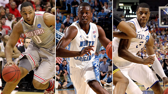 Jared Sullinger, Harrison Barnes, Terrence Jones