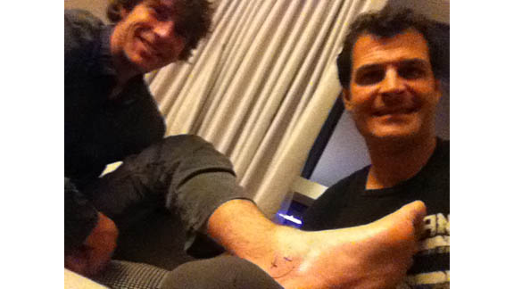 For several years BMX vert legend Mat Hoffman has been tattooing friends in