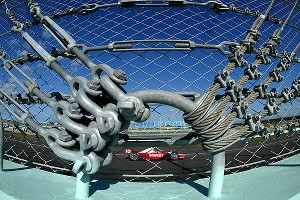 Homestead-Miami Speedway catch fence