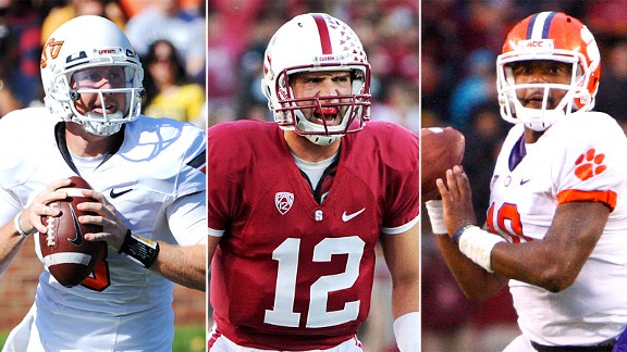 Brandon Weeden/Andrew Luck/Tajh Boyd