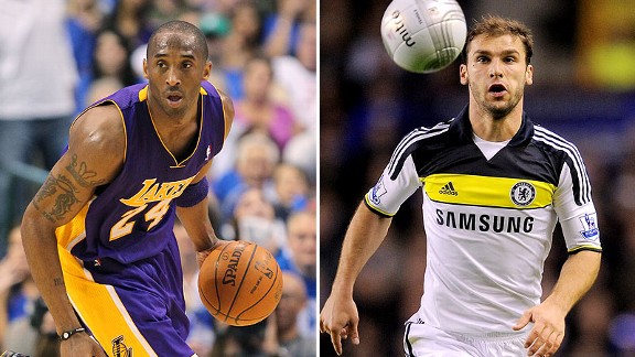 Kobe Bryant and Branislav Ivanovic