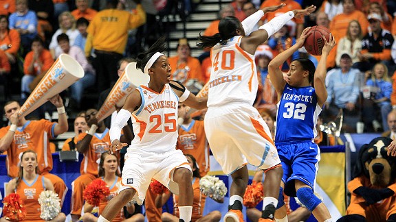 Glory Johnson and Shekinna Stricklen
